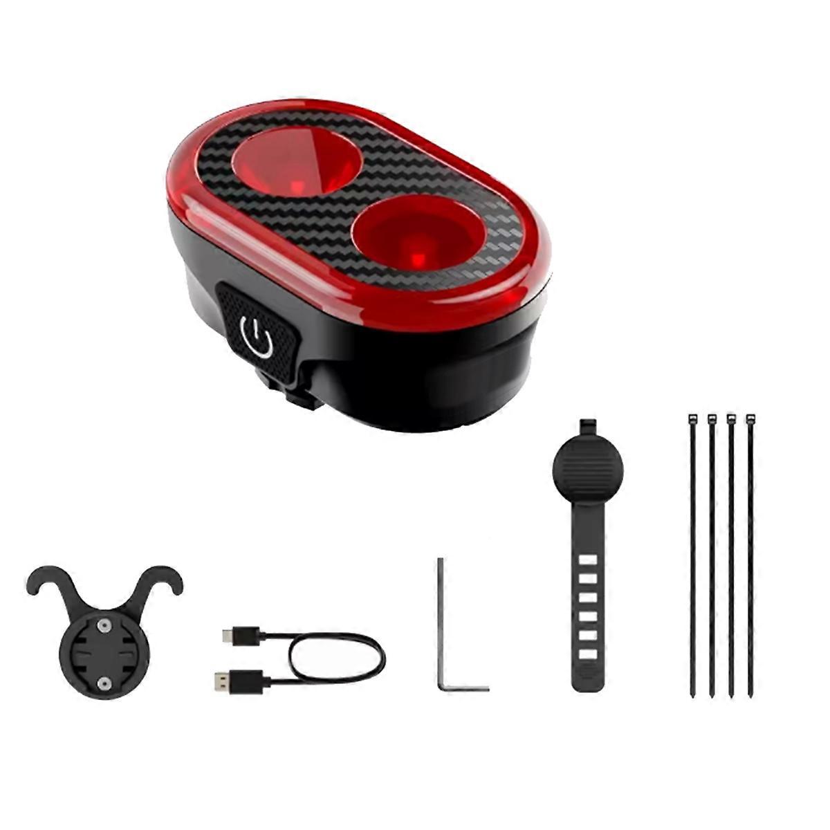 Bicycle Tail Light IPX6 Waterproof Rear Taillight Type-C Charging 600MAH Tail Light Road Bike Light