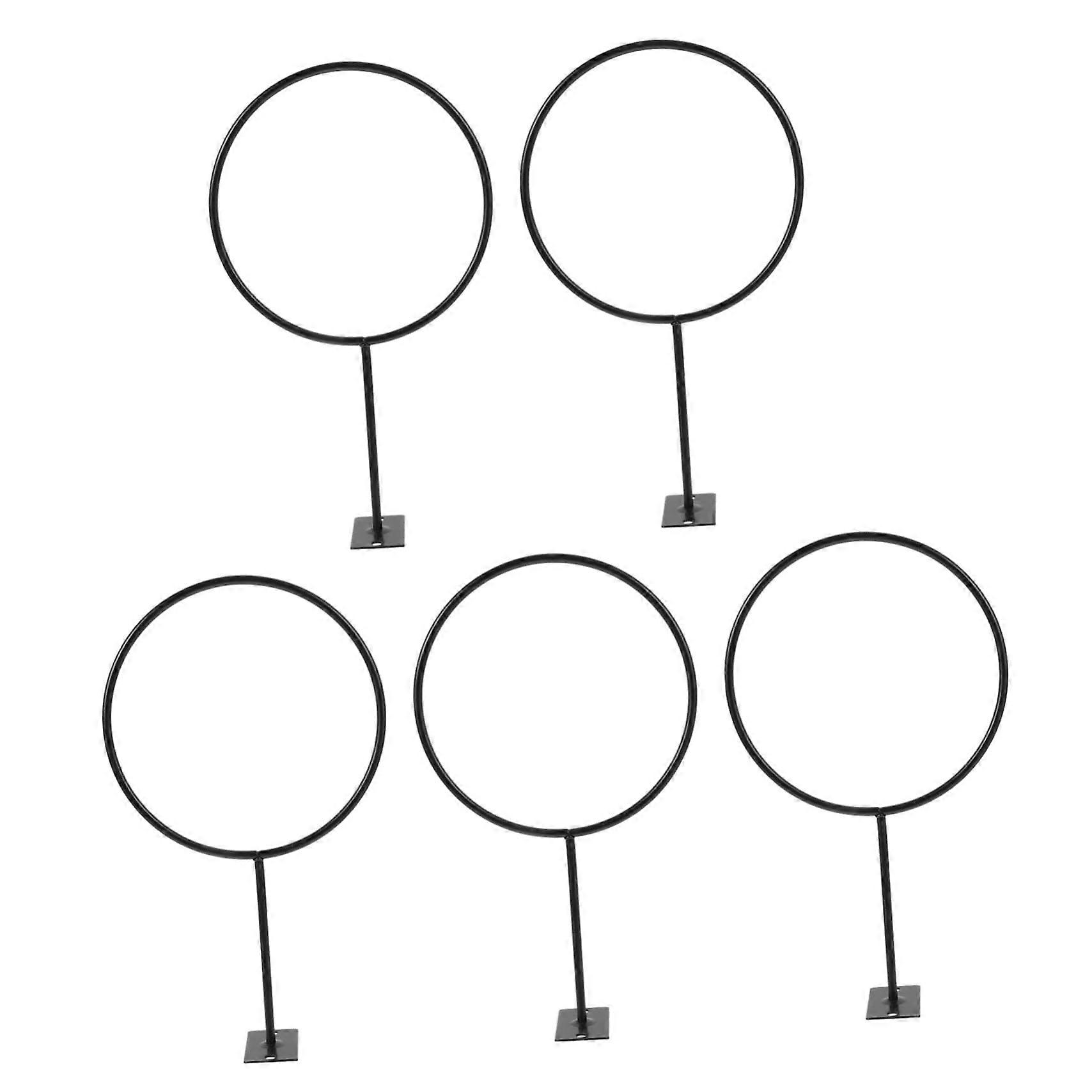 5 Piece Wall Mounted Ball Holder Display Set for Basketball and Soccer - Easy Installation for Garage or School
