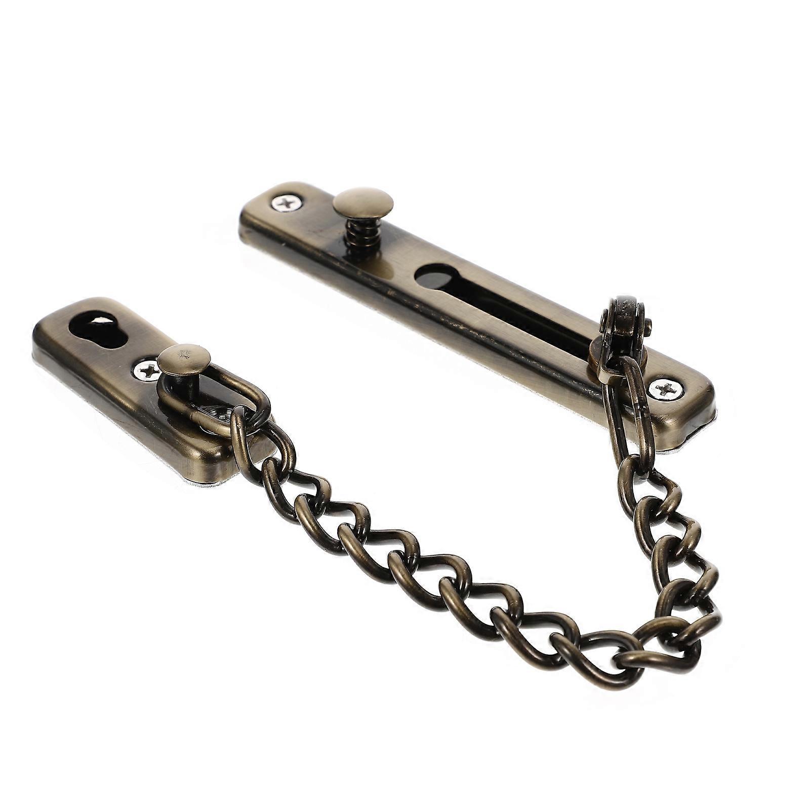 Stainless Steel Security Chain Front Door Chain Lock Ventilation Control Home Security 1Set