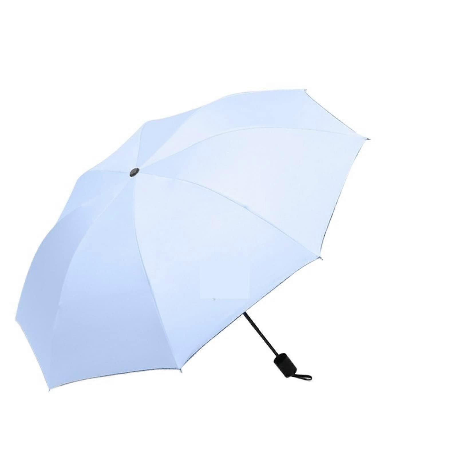 Regenschirm Fully Automatic Umbrella With Sun Protection Three-Section Folding Compact Travel Umbrella