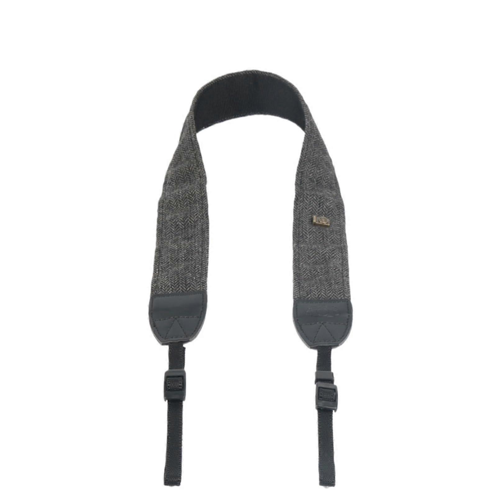Double Camera Strap Double Shoulder Camera Straps, Adjustable Leather Camera Shoulder Straps, Portable Shoulder Strap for Camera Accessories (Gray)