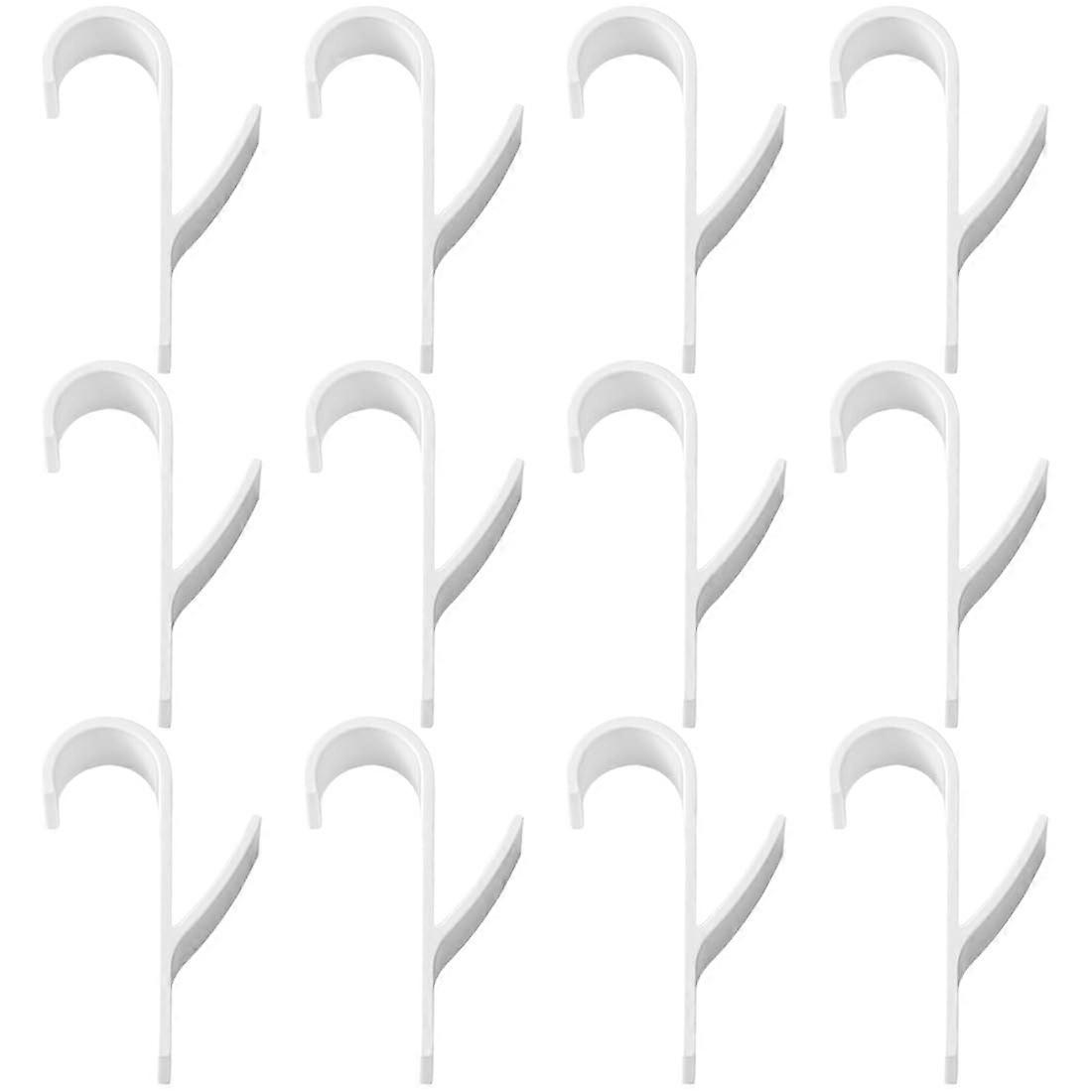 Pack of 12 Hooks for Round Radiators, Towel Rail, ABS Hooks, Heating, Bathroom