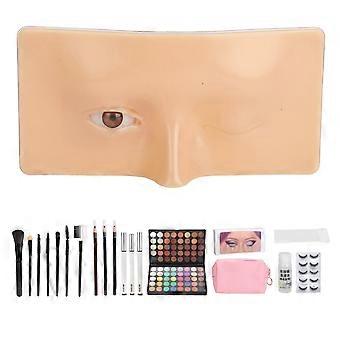 Beginner Makeup Kit: 120-Color Eyeshadow Palette, False Lashes & Eyeliner for Yellow Skin Tones