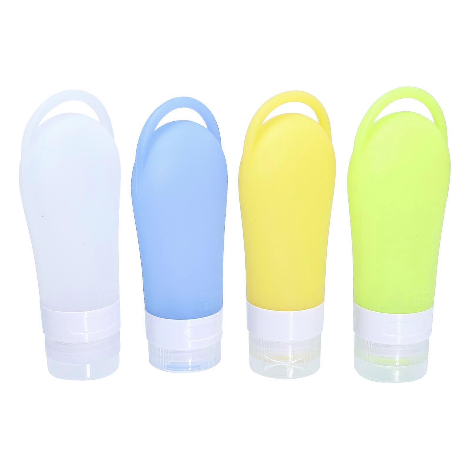 Silicone Lotion Bottle for Storage Assorted Color Durable Refillable Containers Travel Size