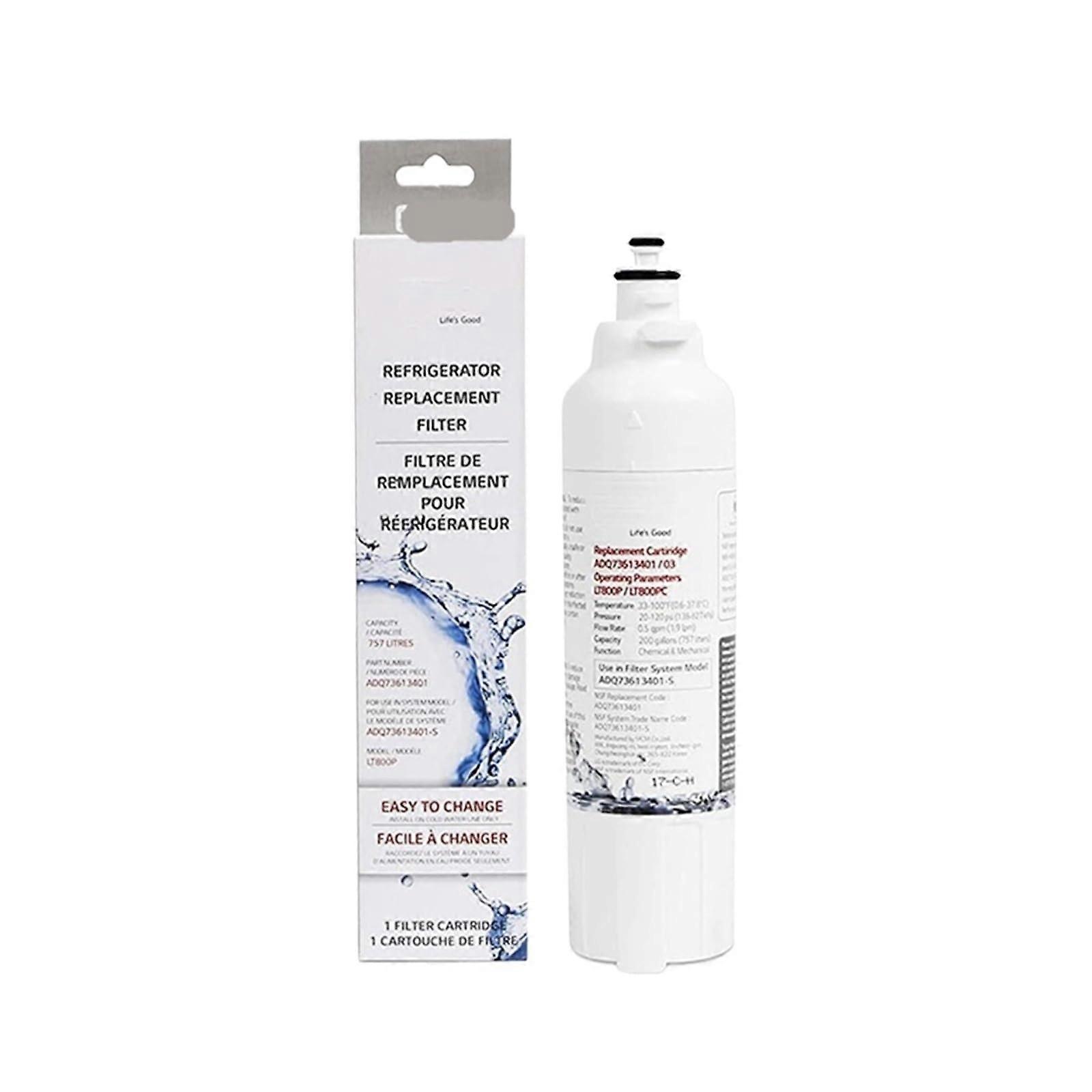 Refrigerator Water Filter Replacement, Compatible With LT800P, ADQ73613402/ADQ73613408, 1Pc