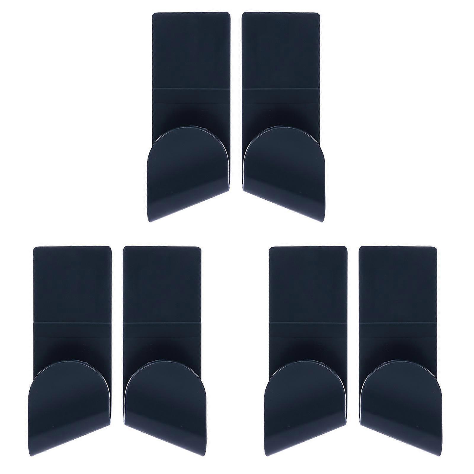 3 pairs Kitchen Pan Cover Lid Rack Punch Free Chopping Board Shelf Black