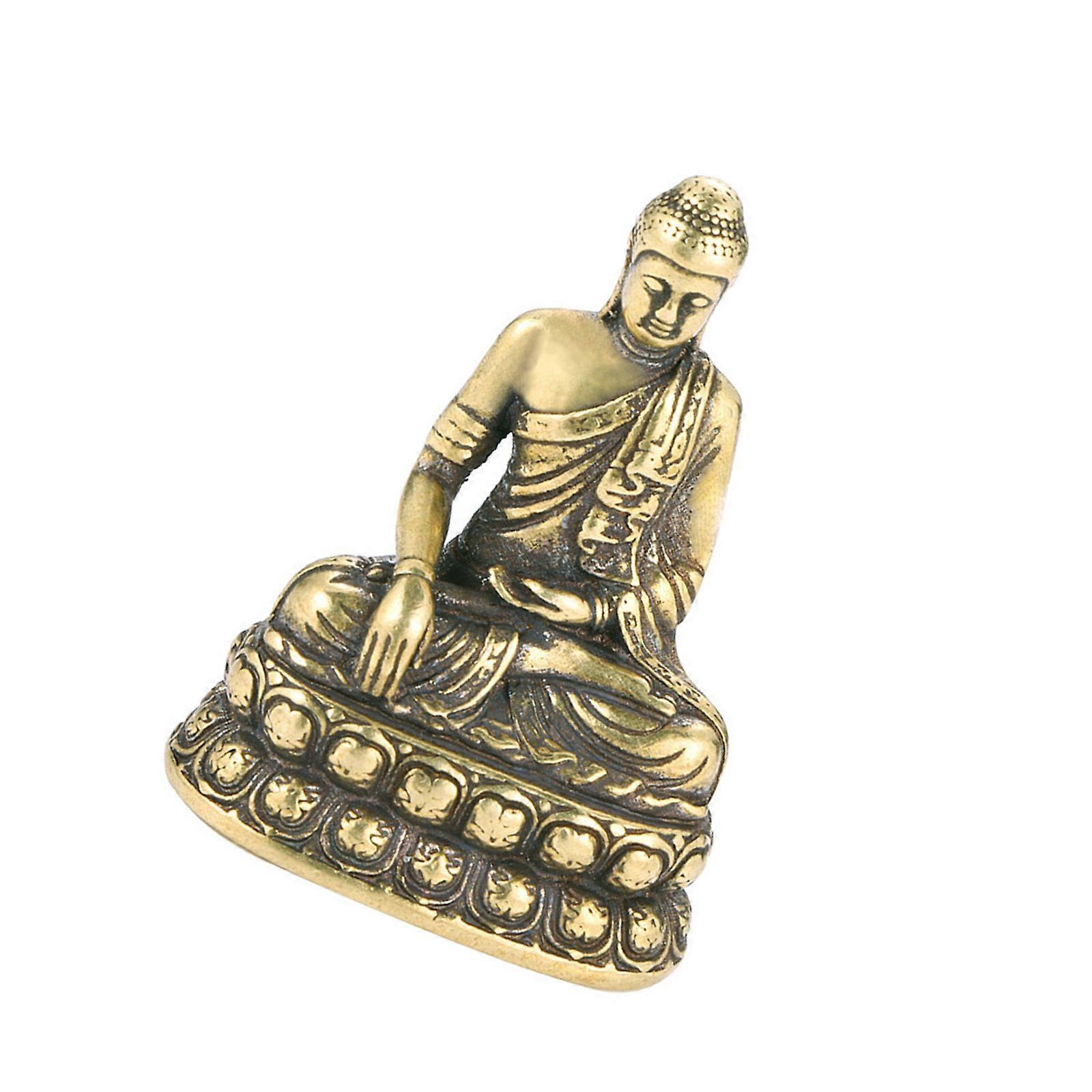 Figurines Bouddhas Statue Sérénité Collection Statue de Bouddhas,Bouddhas Statue Bouddhas Sculptures pour Bureau Décorations Domestiques Multicolore