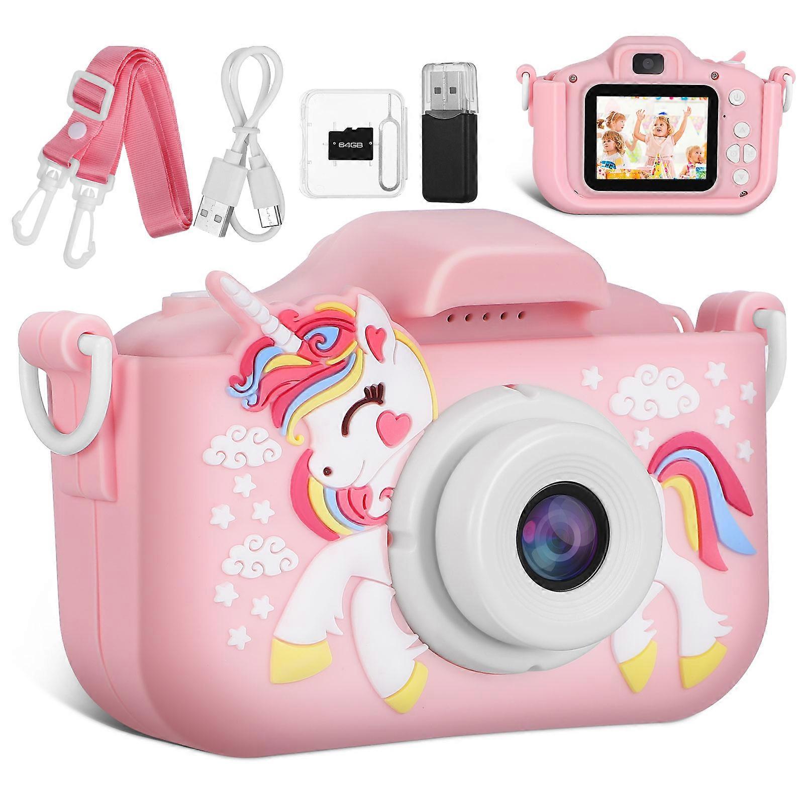 Digital Camera Kids Unicorn Camera Portable For Children Birthdays Photo Capture Video Recording 1Set