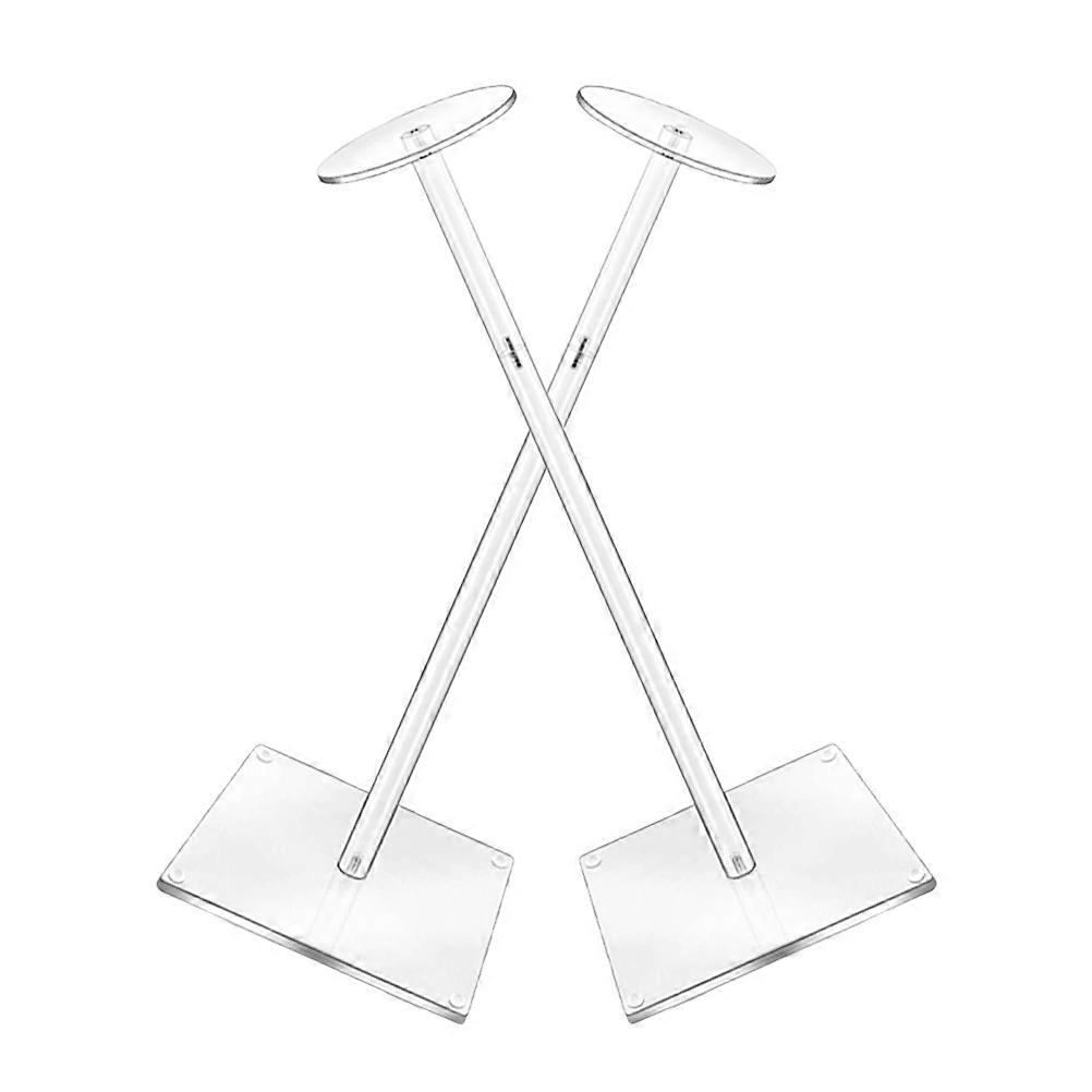 Hat Organizer Stand Simple Design Acrylic Hat Pedestal Stand Rack For Tabletop Display 2Pcs