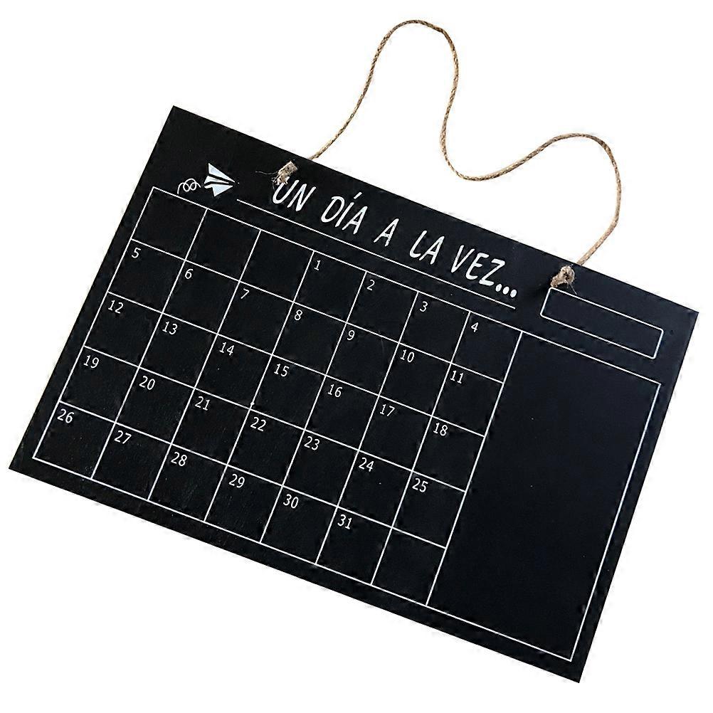 Wood Blackboard Black Versatile Decor Single-Sided Blackboard Message Board