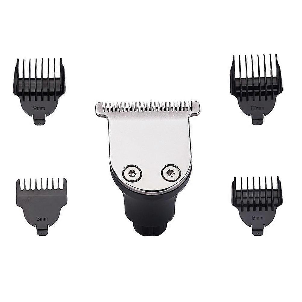 Electric Beard Replacement Heads with Metal Clipper Attachment and Limit Combs for 3 Head Trimmer – Safe Grooming for Men