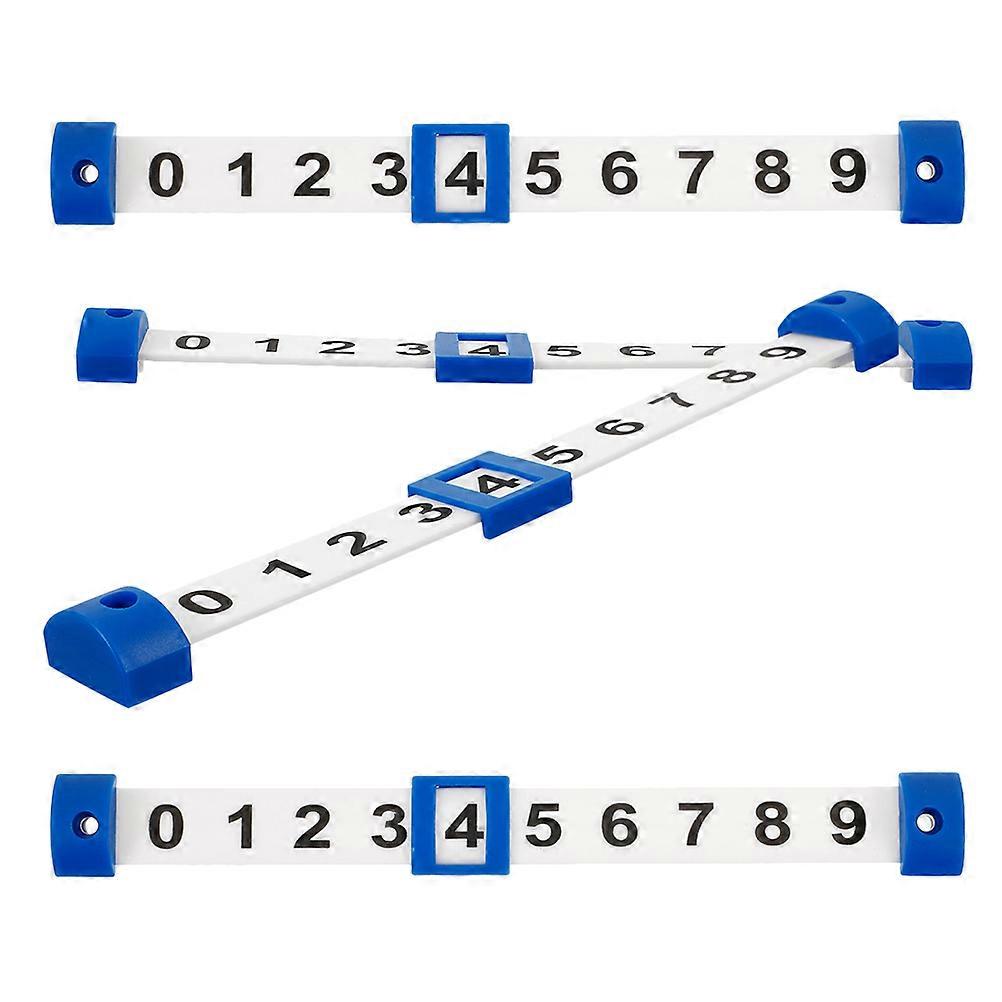Foosball Table Parts Score Counter Plastic 18.50X2.00X2.00CM Competitive Matches Score Tracking 4Set