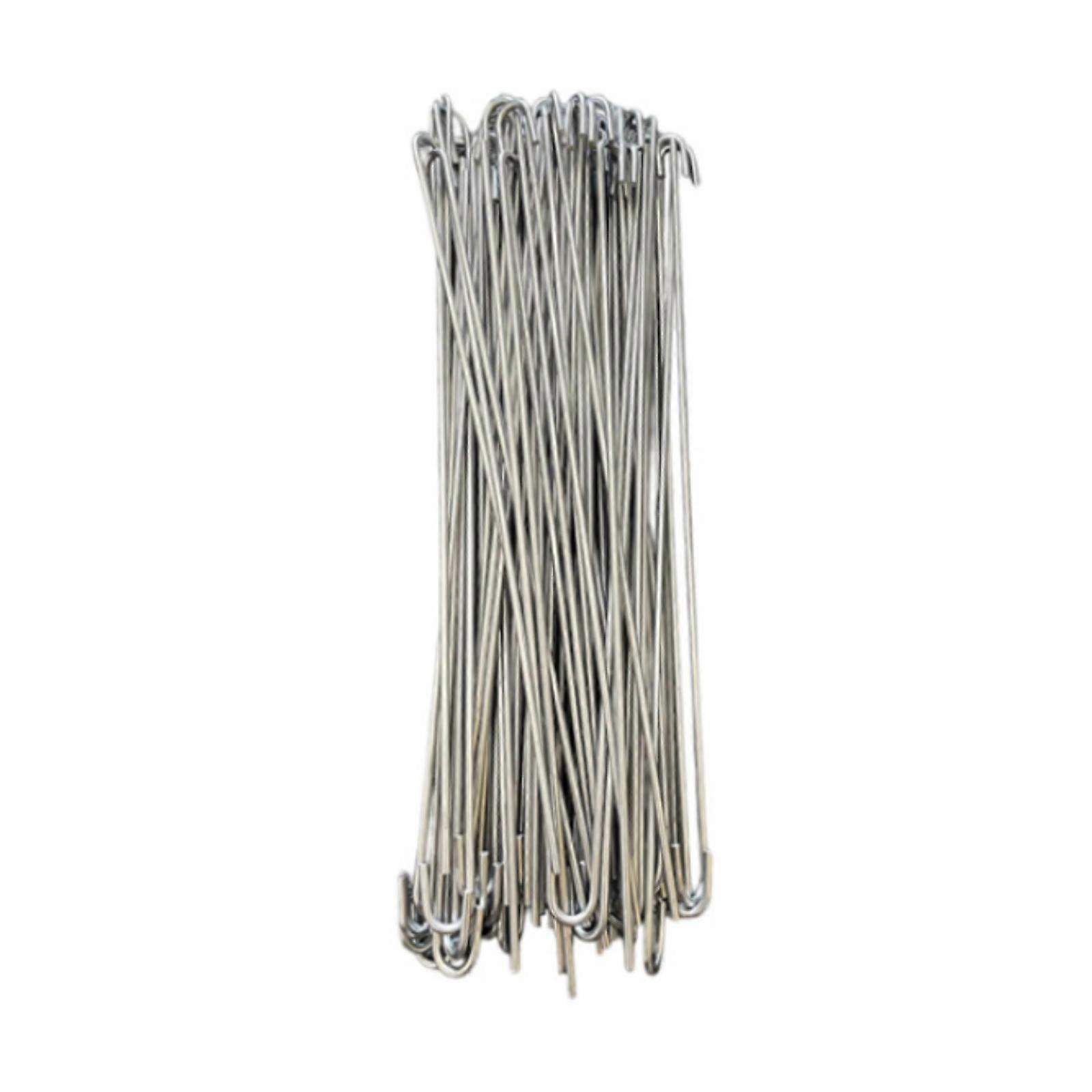 100x Chain Link Fence Ties Securing Hook Ties Rustproof Hooked Metal Fixing