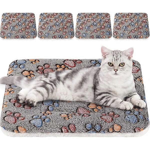 Ultra-soft mattress for dogs and cats 4-pack with cute, comfortable and washable print, thick bed for hamster and guinea pig
