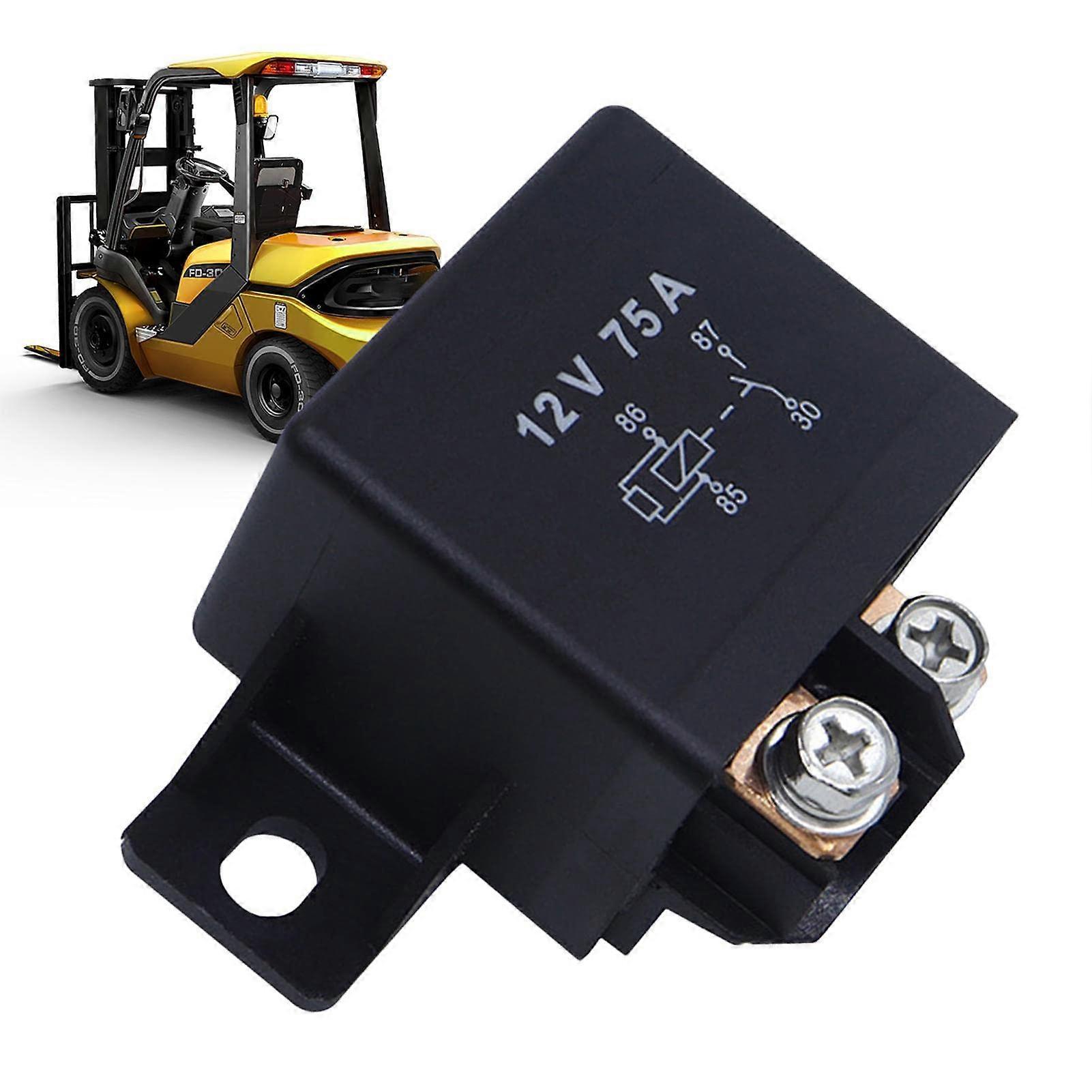 12 Volt Relay Heavy Duty Forklift 75A 12V Continuous Operation Relay 4 Pin Relay Waterproof Multipurpose Start Relay for Cars Boats Keloc