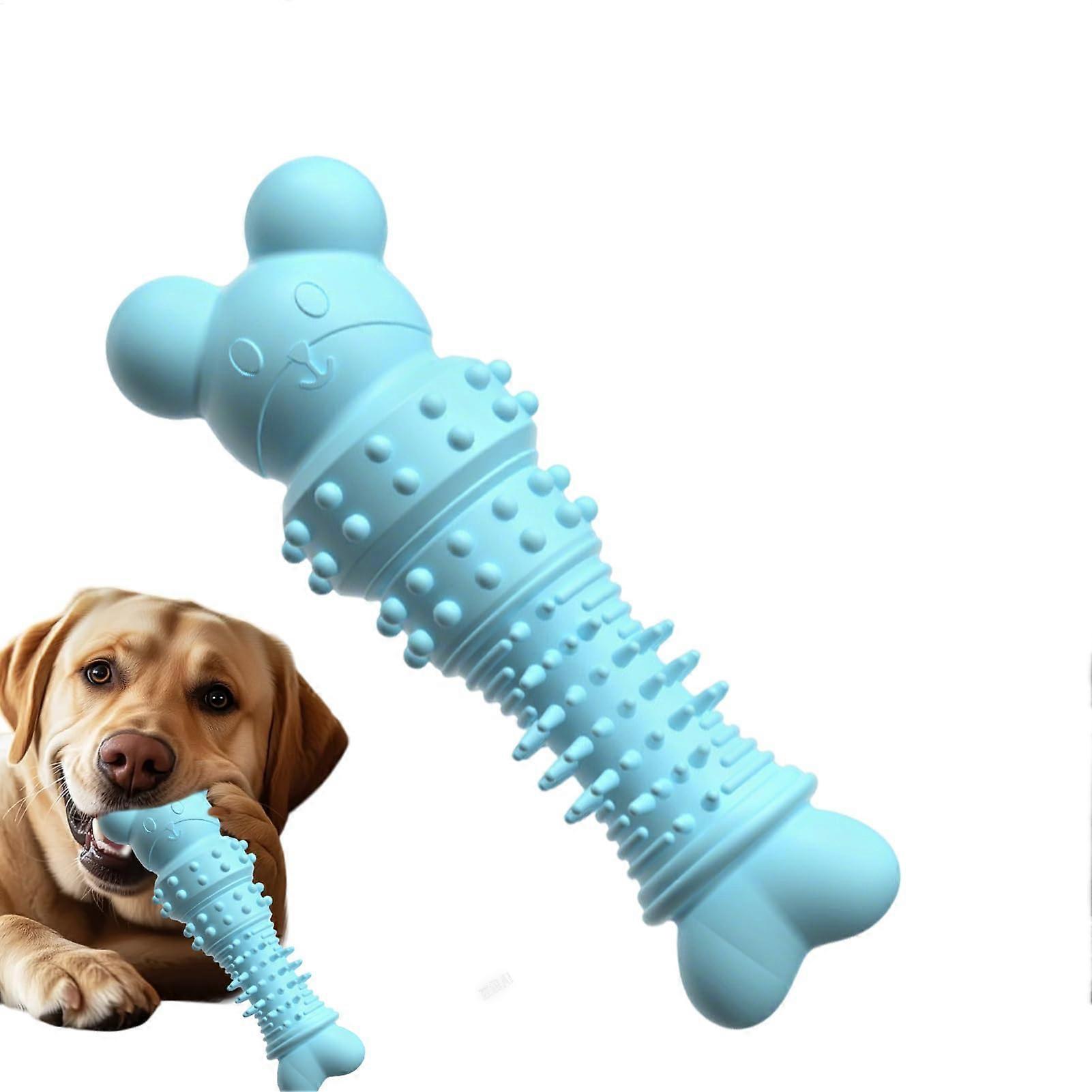 Dog Chew Toy for Aggressive Chewers - Durable Interactive Bear Bone Teething Accessory for Puppies, Heavy-Duty Material