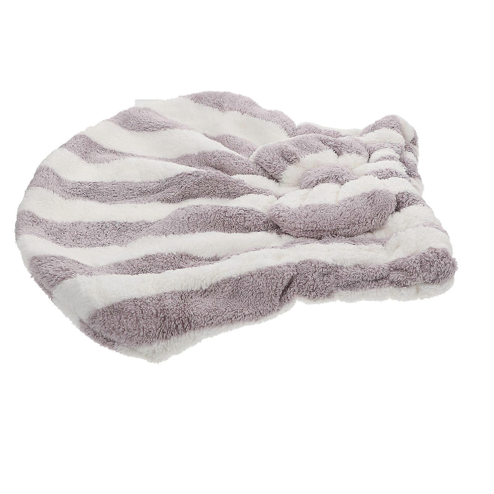 Comfortable Shower Hat For Bathing Users In Striped Shape Made Of Fiber Material Featuring Quick Dry 1Pack
