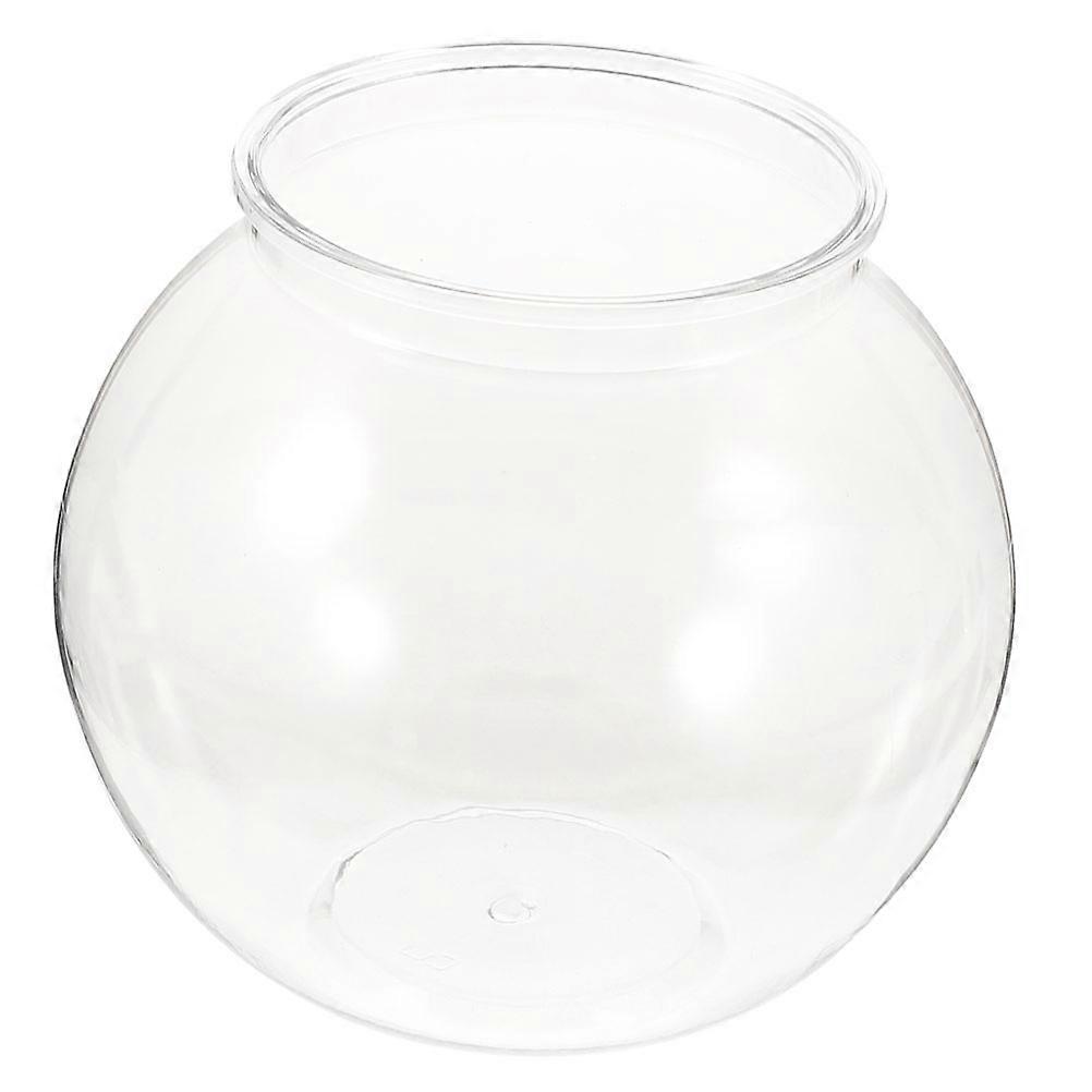 Clear Fish Bowl Small Aquarium 1 Set Goldfish Tank Desktop Vases Flower Decor Pot
