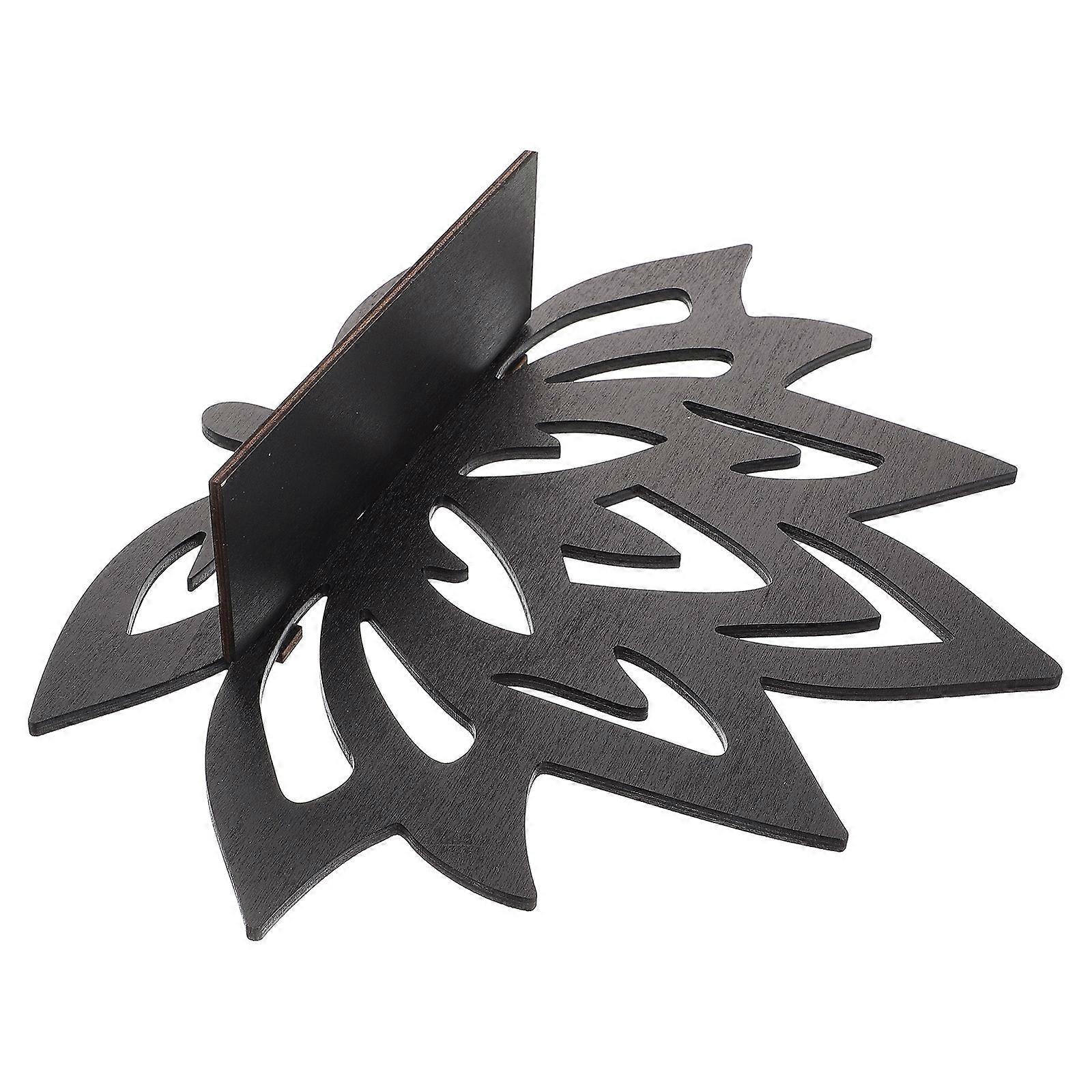 Elegant Wooden Wall Mounted Storage Rack with Lotus Flower Design Floating Shelf for Home Decor Organizing Books Plants and Photo Frames Easy