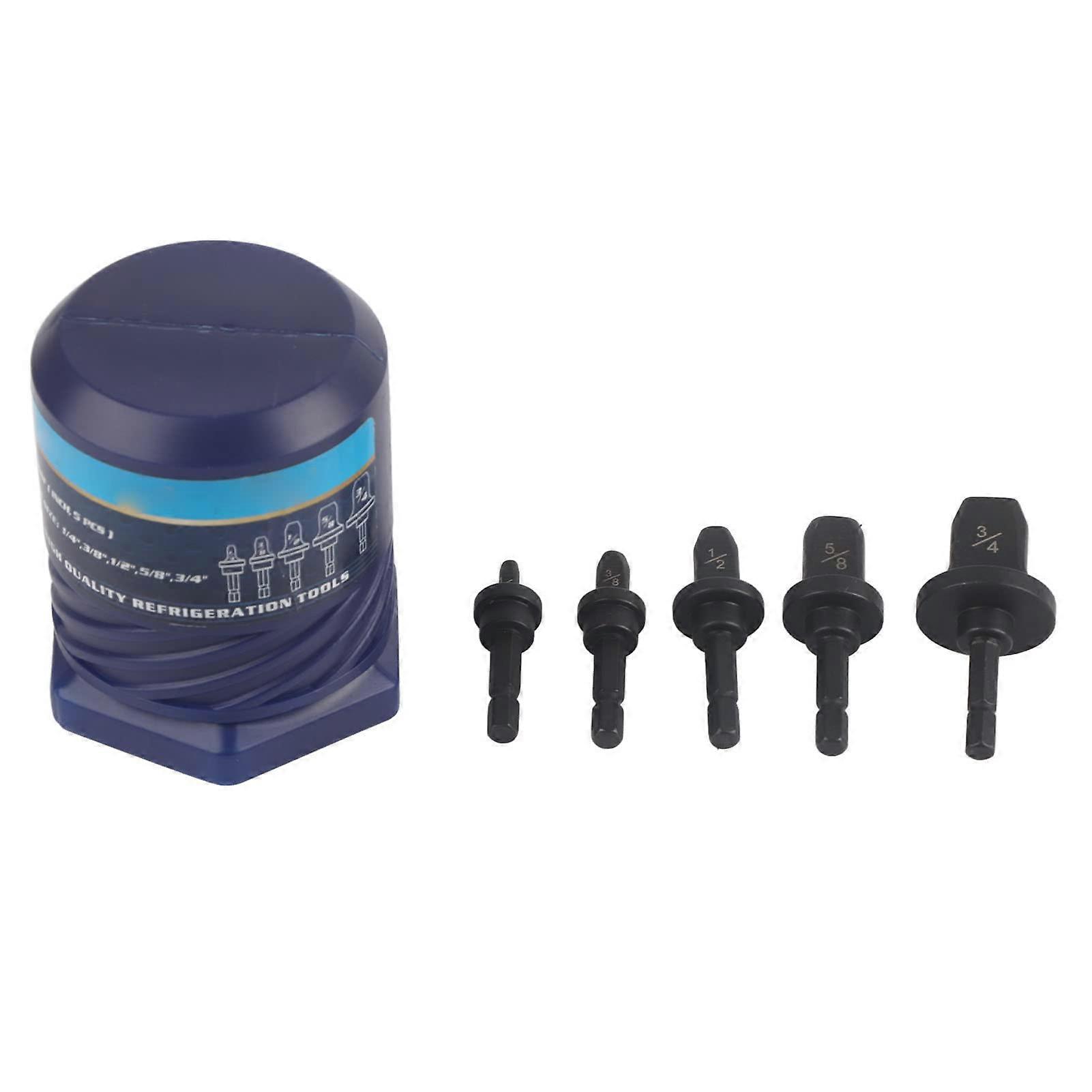 Swaging Tool Bit Carbon Steel Wear Pipe Flaring Tool 1/4in 3/8in 1/2in 5/8in 3/4in Kit for Plumbing Work