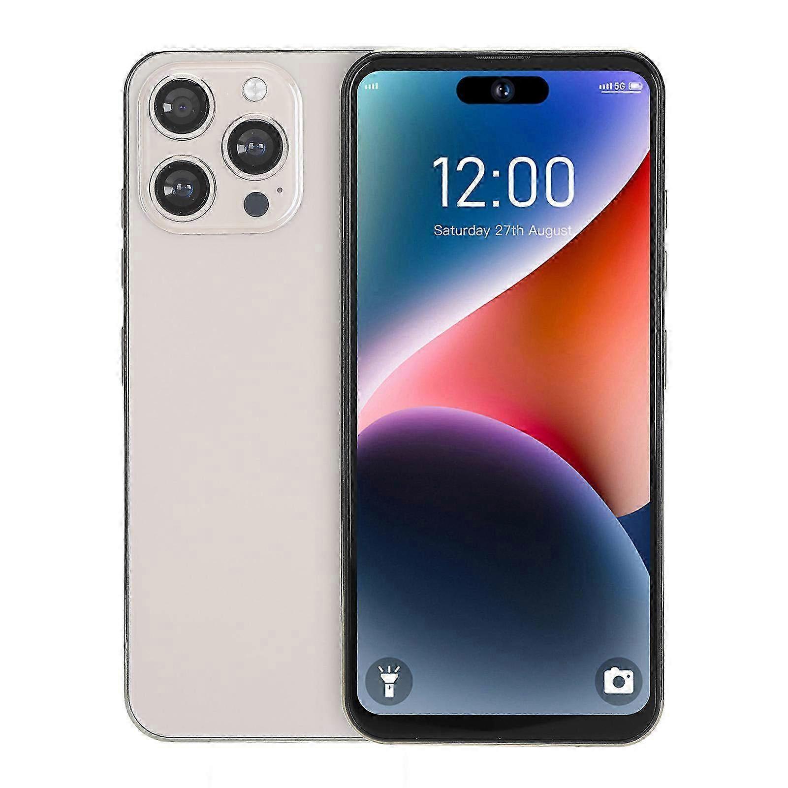 Unlocked 4G Smartphone with 6.6-Inch HD Display - Ultra Thin Mobile Phone with 16GB RAM, 512GB ROM, 13MP & 32MP Cameras for Android 14