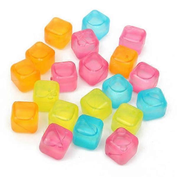 12-pack Colorful Ice Cubes Reusable, Perfect for Keeping Drinks Cold
