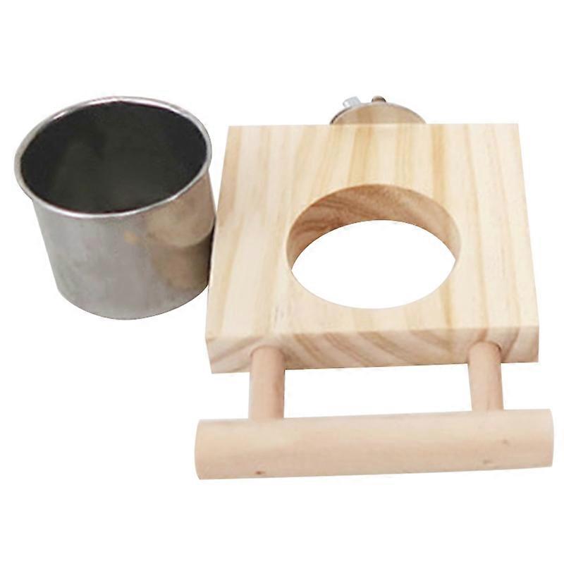 喂鸟笼杯悬挂鹦鹉食物喂食器水碗带鲈鱼 Cocatiels 锥尾草易于安装 E7CB