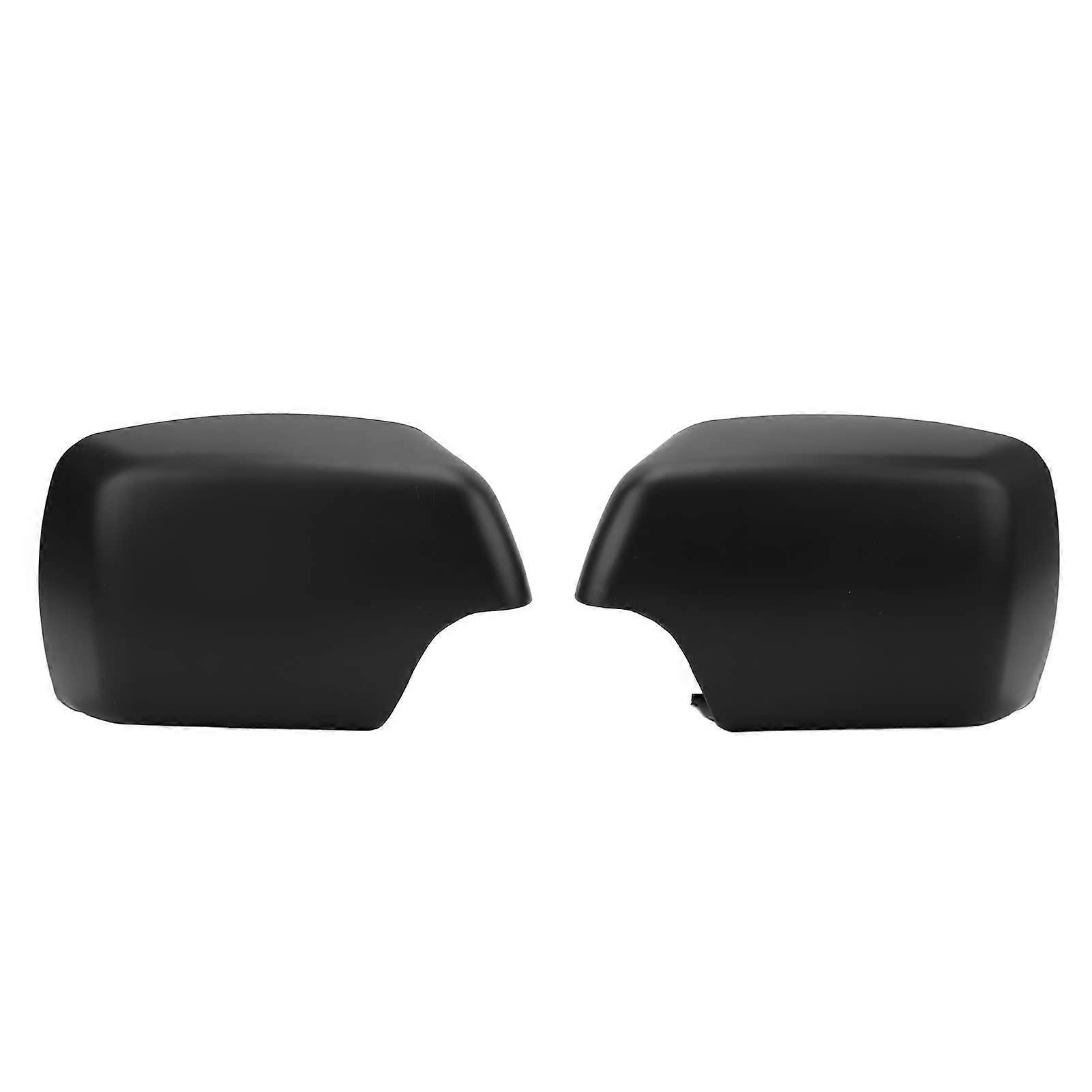 2PCs Side Mirror Covers Glossy Black For X5 E53 20002006 Durable Lightweight