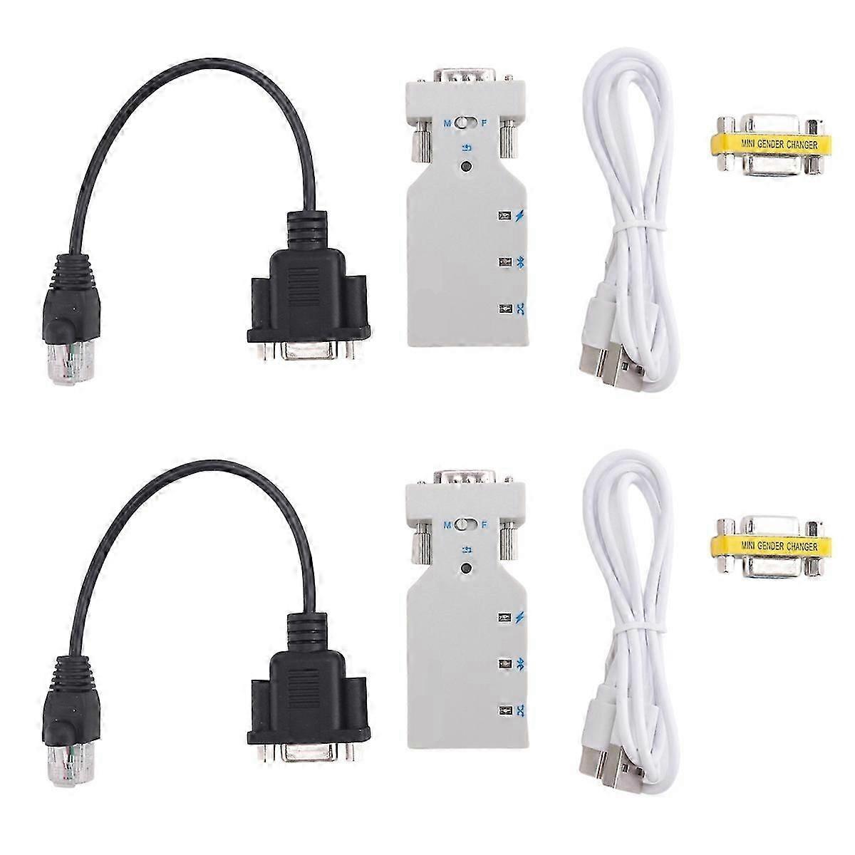2X Serielles Bluetooth-Modul RJ45-zu-RS232-Leitung Serielle Schnittstelle Bluetooth-Konsolenleitung