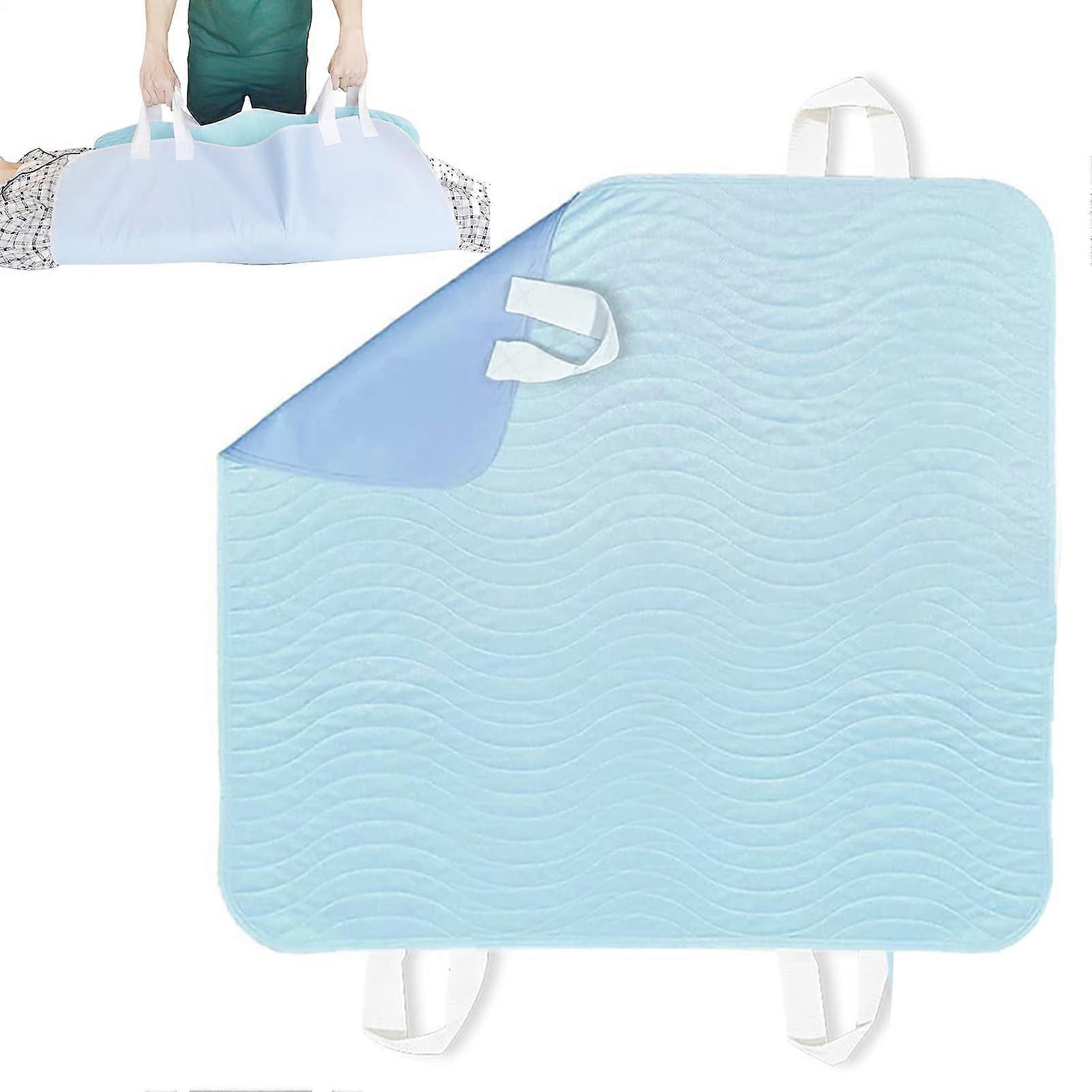 Washable Mattress Protector, Bed Pad for Elderly, 4 Handles, 36 x 34 Inches