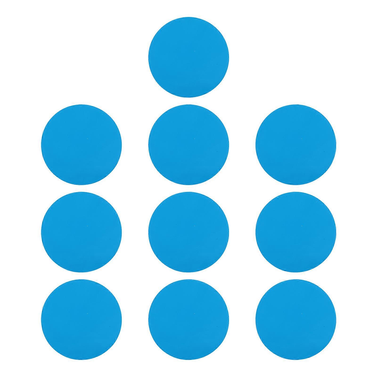 Patch de réparation autocollant bleu pour tentes sacs à dos jouets gonflables en PVC solide 10 pcs