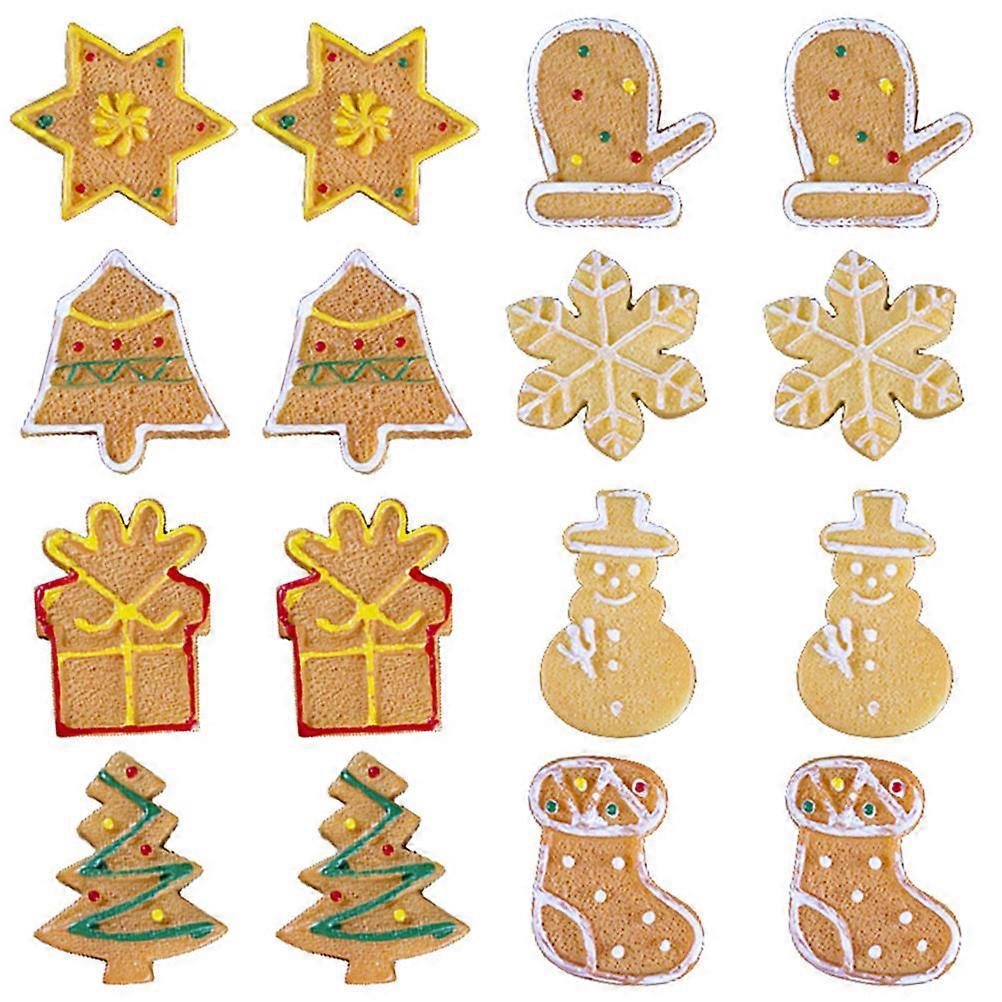 Christmas Imitation Food Biscuit Mini 20Pcs Phone Case Decorations 2X2cm Orange Mini DIY Accessory