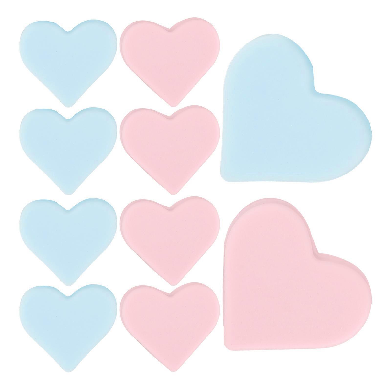 Protective Knitting Needle Caps 20Pcs Assorted Color Heart-Shaped Safety Device Prevent Slipping For Hand Knitting Projects