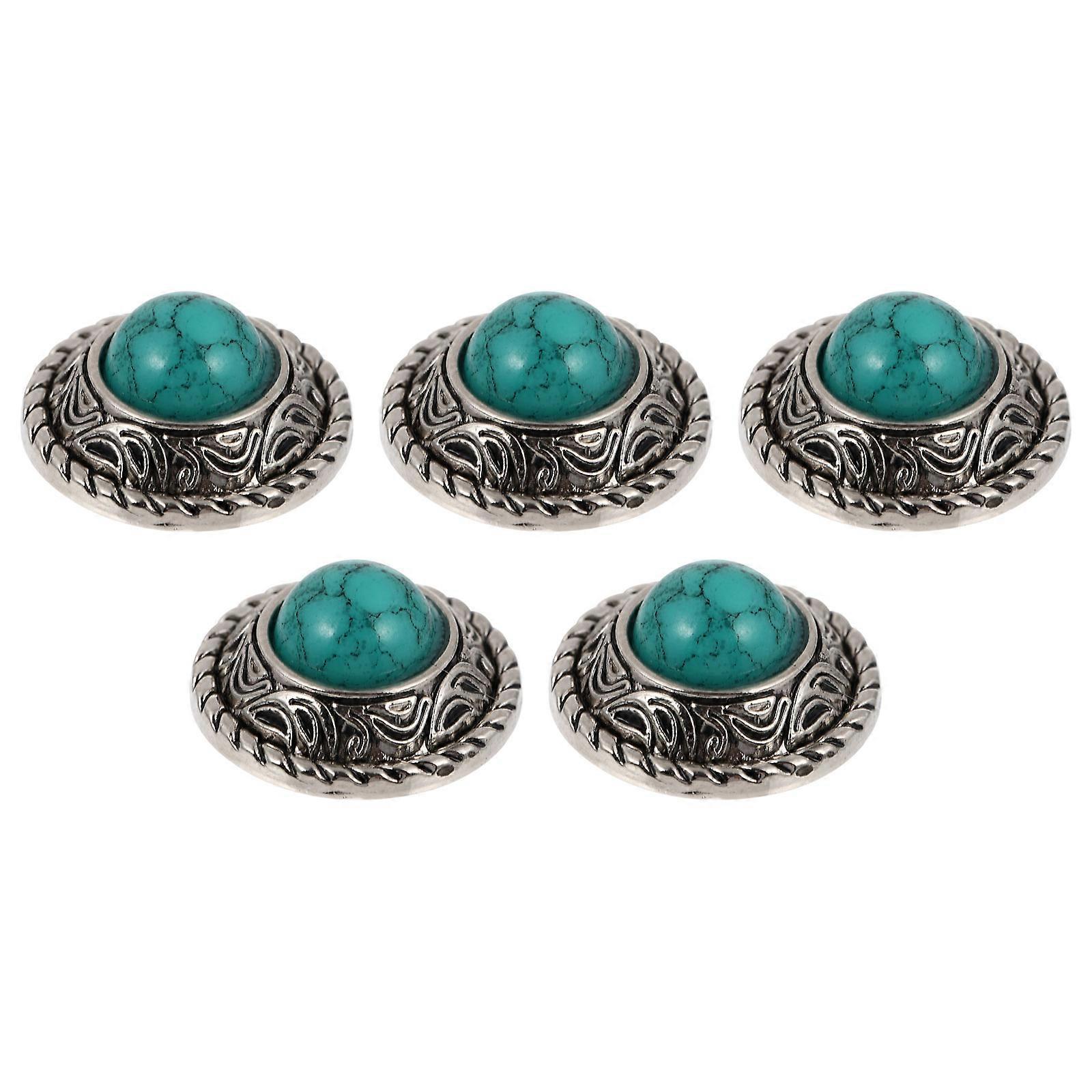 Retro Decorative Buttons For Handbags And Purses Ideal For DIY Crafts With Rust-resistant Features 5Pcs Quality Accessories
