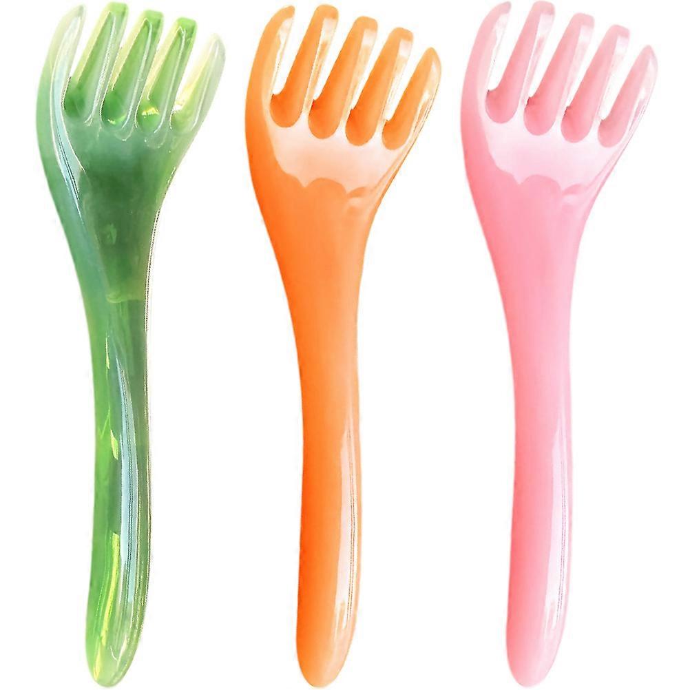 3pcs Scalp Massage Comb Ergonomic Design for Scalp Care, Portable Massager with Smooth Teeth for Comfort in All Occasions