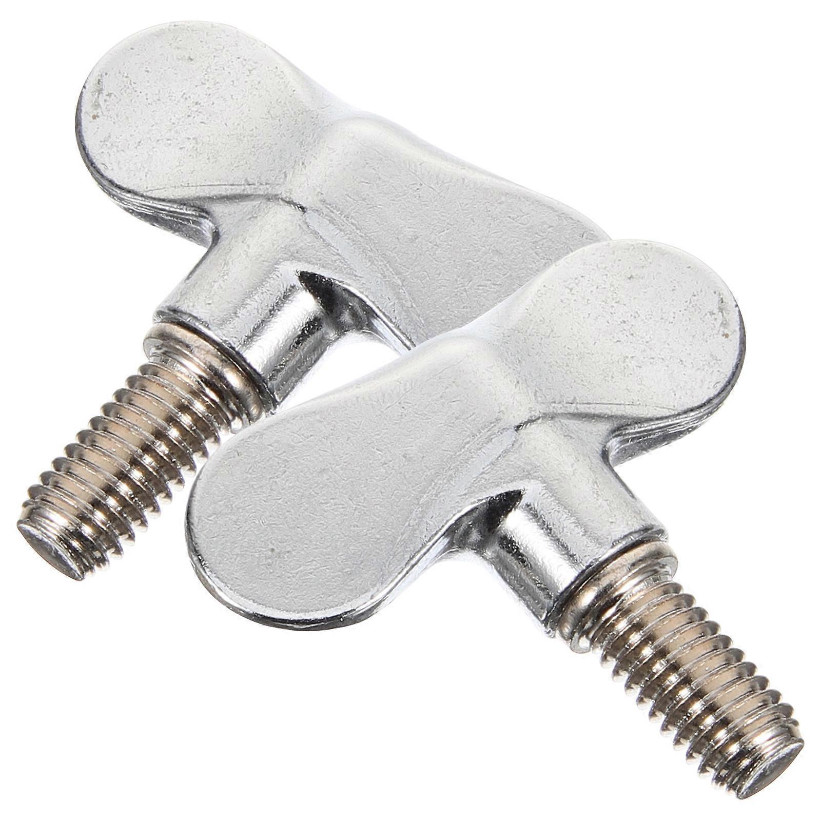 2pcs Drum Wing Nut Set for Cymbal Stands Precision Design Butterfly Button, Compatible with Various Drum Kits, Durable Percussion Accessories