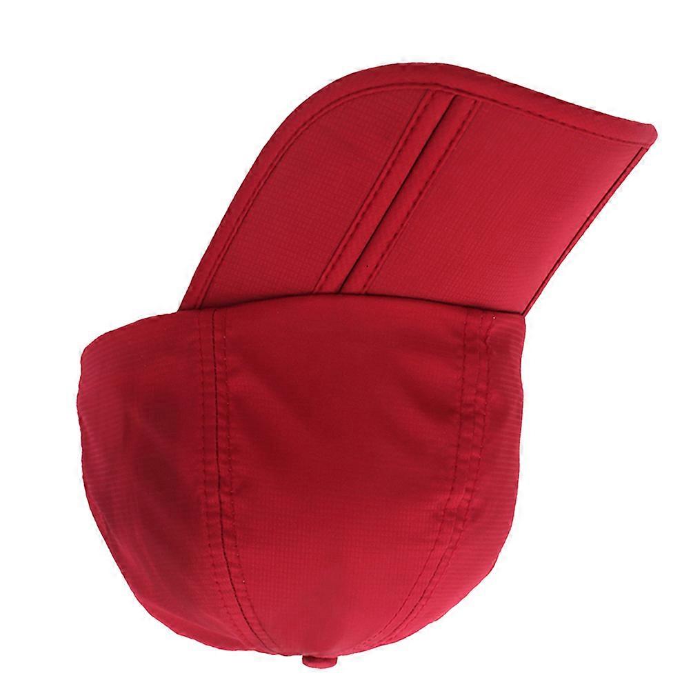 Waterproof Baseball Cap For Fishing And Outdoor Activities With Adjustable Features In Red 1Pack