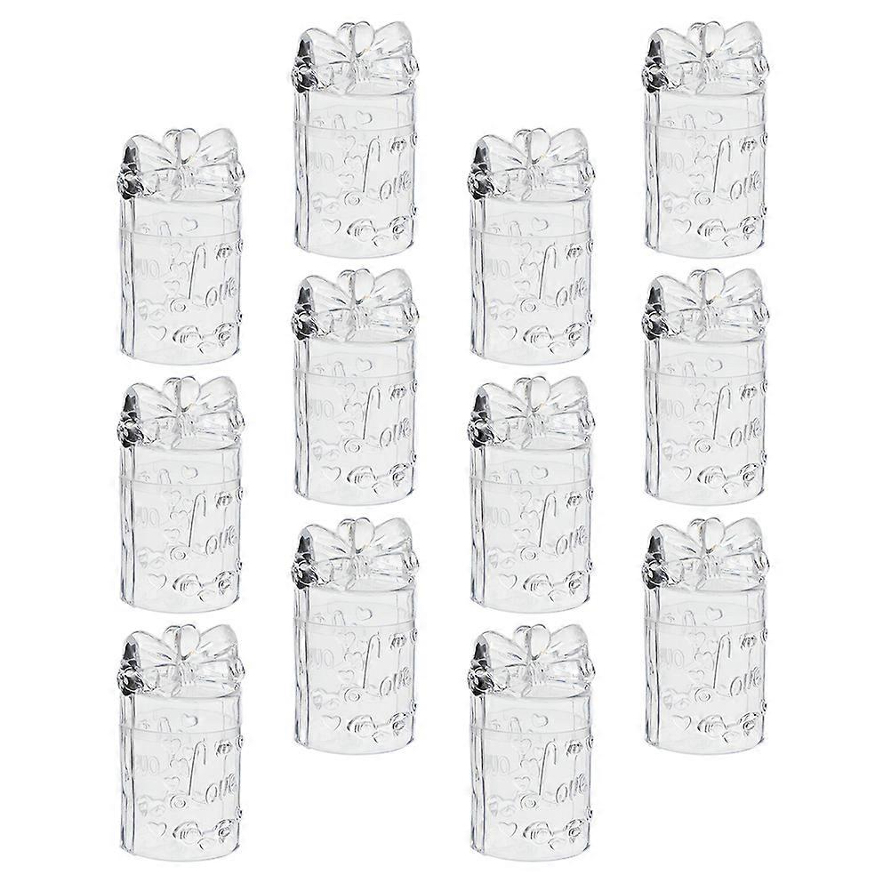 Fashion Style Candy Container 12Pcs Transparent Packing Box For Kids Friends Storage