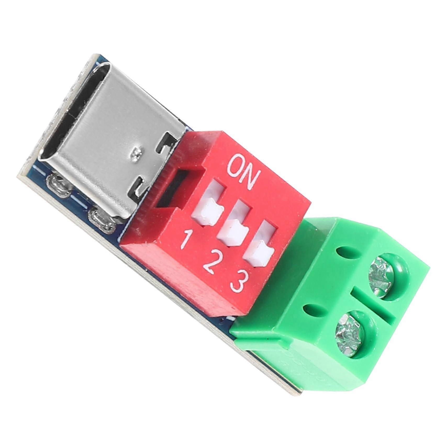 Quickcharge test board Pd adjustable laptop TypeC trigger board Qc wood