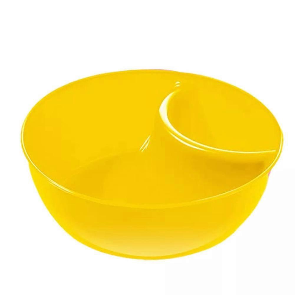For Plastic Dim Sum Bowl Partition Cereal Bowl Keep Cereal Crispy Dry Wet Separation Stackable Microwave Safe
