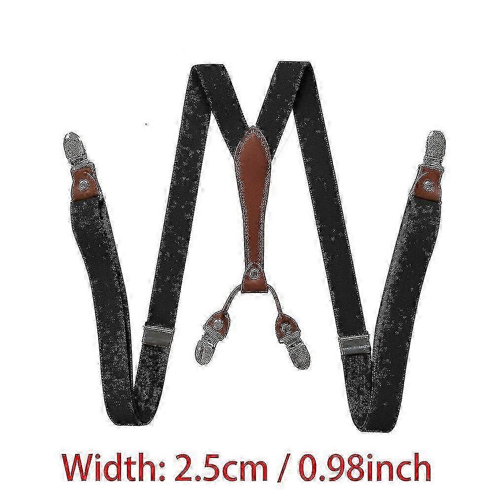 Wytrzymałe szelki robocze o dużych rozmiarach dla mężczyzn o szerokości 5 cm / 2 cali x tył z 4 mocnymi klipsami regulowanymi el