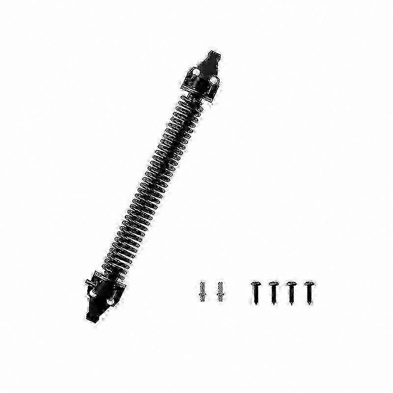 Black Automatic Gate Spring with Adjustable 10" Length for Strong Closure Support