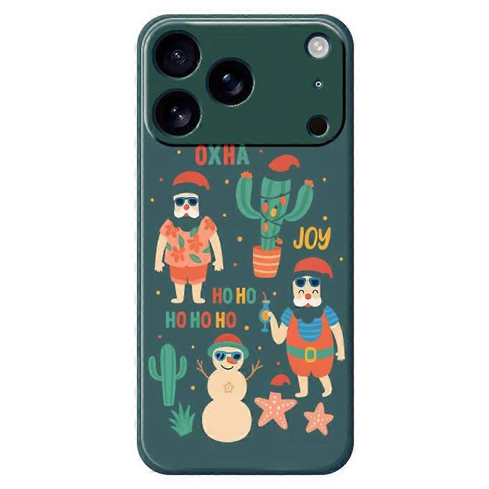 Compatible For iPhone 17 Pro Case Fun Playing Pattern Printing Straight Edge TPU Phone Back Cover