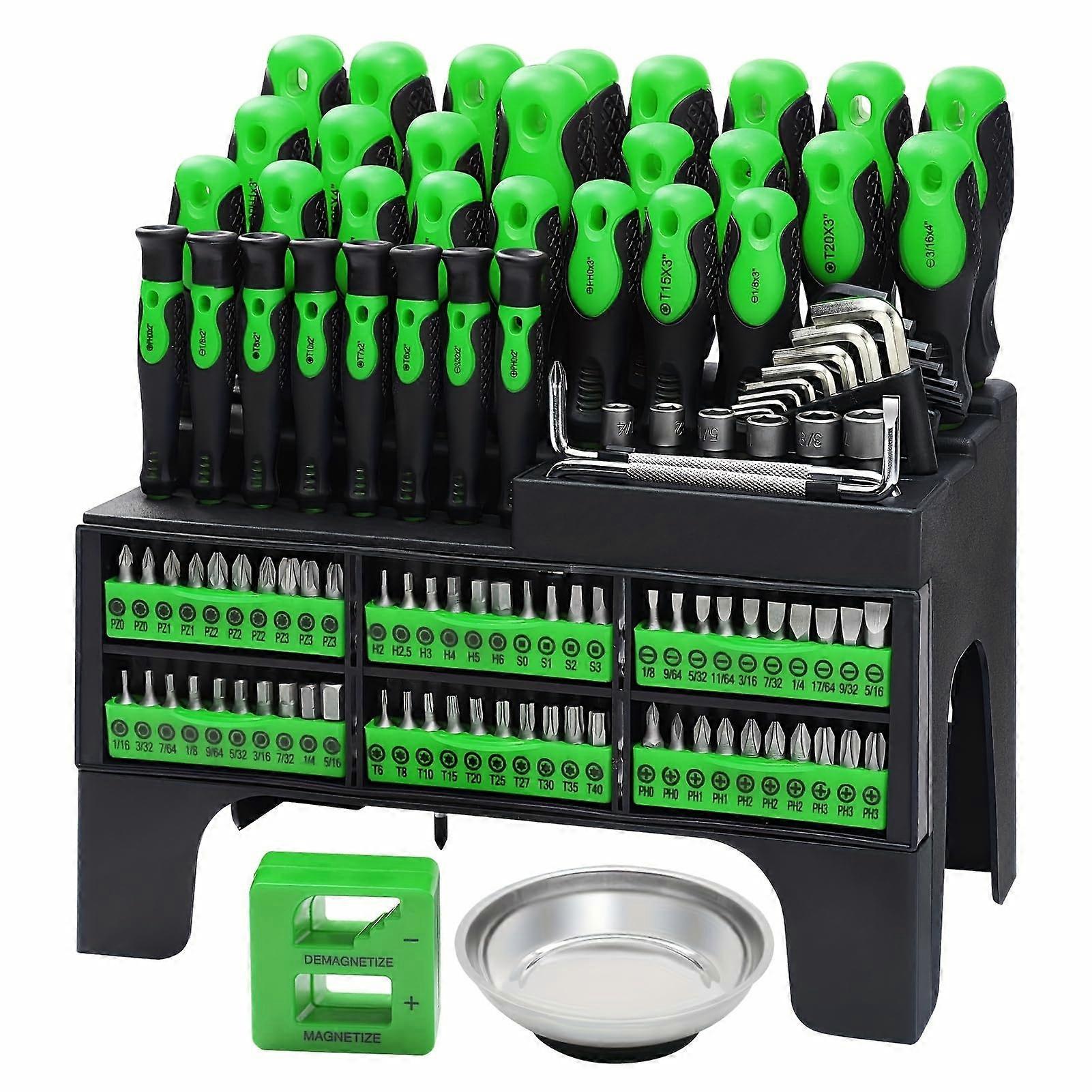 Professional 118pc Magnetic Tip Screwdriver Kit with Torx Mini Precision Tools
