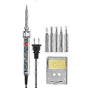90W Electric Soldering Iron P907 Adjustable Temperature LCD Digital Display with Switch Welding Rep
