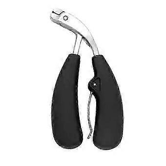 Ergonomischer abgewinkelter Kopf mit dickem Zehennagelknipser für ältere Menschen und Senioren - Comfort Grip All Black Design