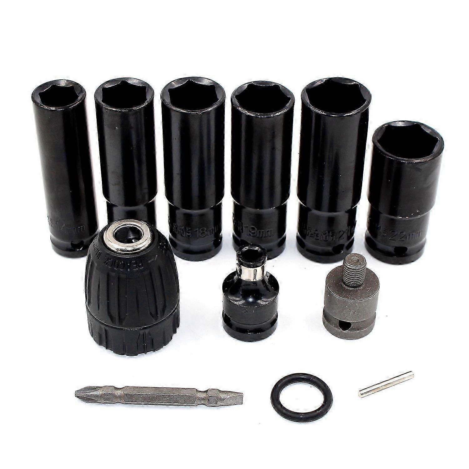 12 in 1 Electric Wrench Screwdriver Hex Socket Head Kits Set for Impact Wrench Drill