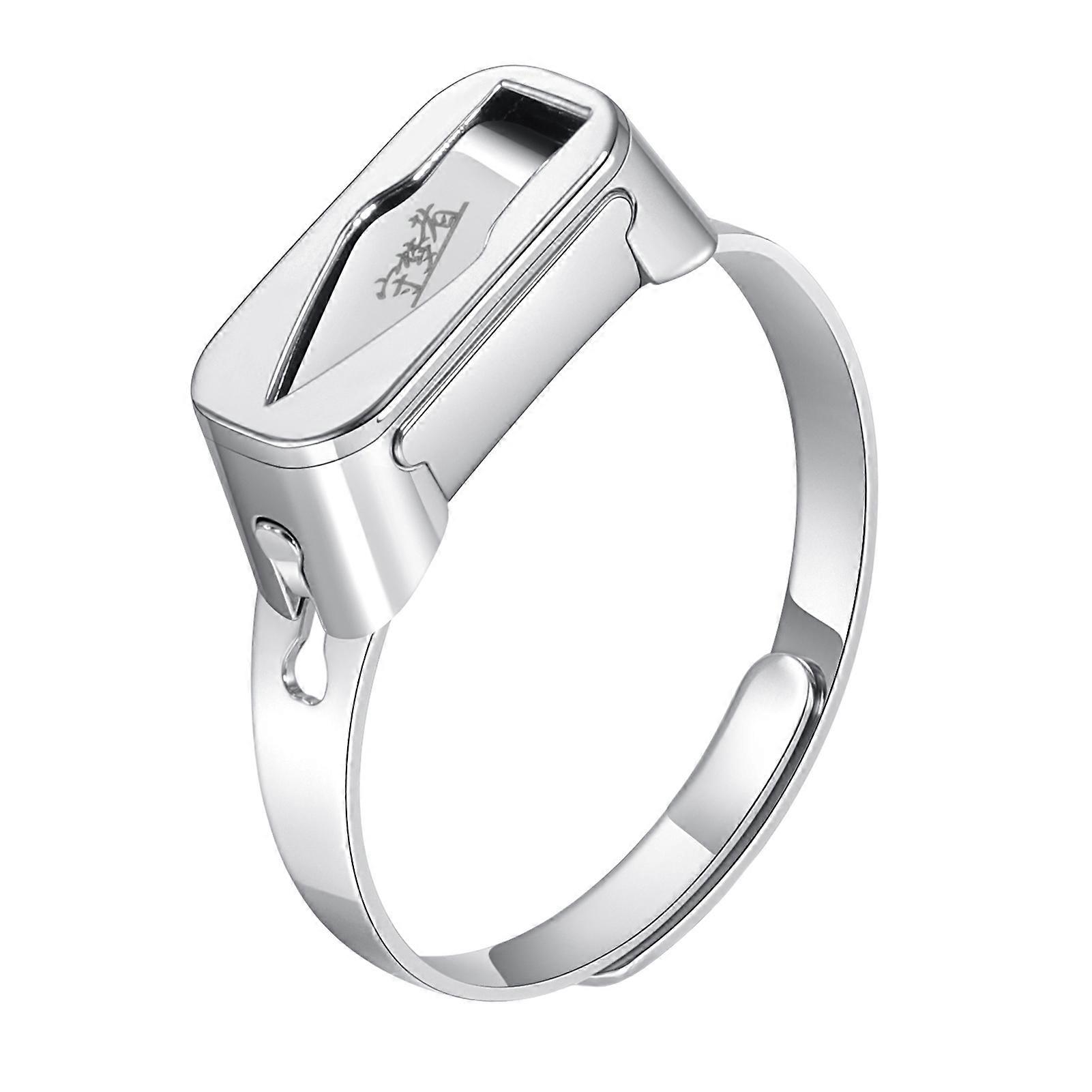 Anti Anxiety Rings Adjustable Stainless Steel For Kids Adjustables Geometric Rings Office Calming Solution