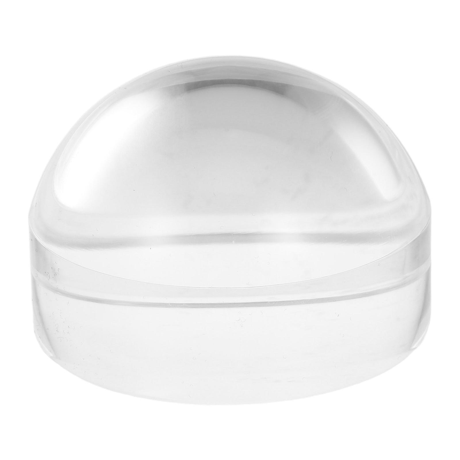 Acrylic Dome Reading Magnifier, Round Desktop Paperweight, High Definition Magnifying Glass for Books, Maps, and Documents, Clear Magnification for