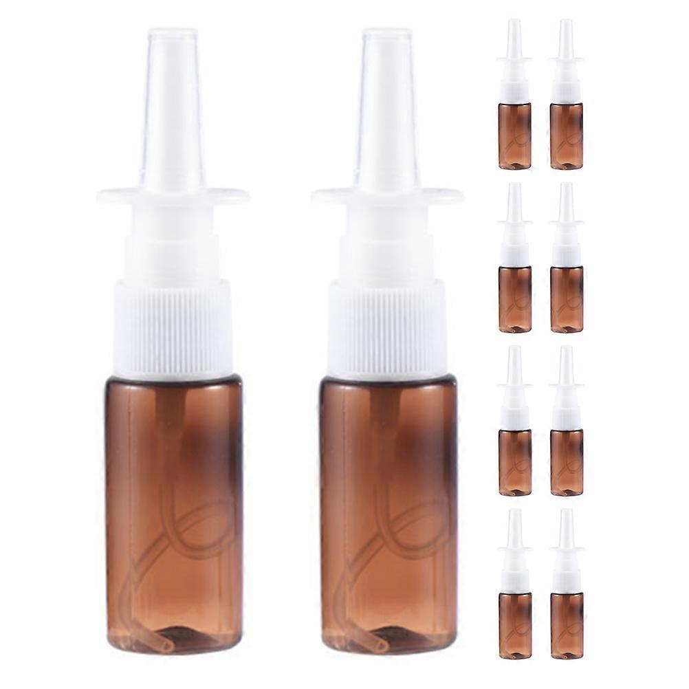 10pcs Reusable Transparent Plastic Spray Bottles Mist Atomizer for Essential Oils Nose Care DIY Formulations Compact Design